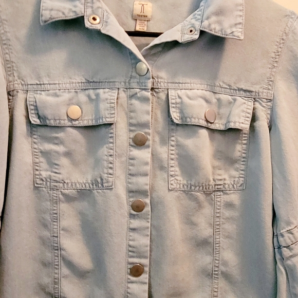 TRISTAN Light Blue Tencel Shirt Jacket – Size M - 100% Tencel - Picture 6 of 11